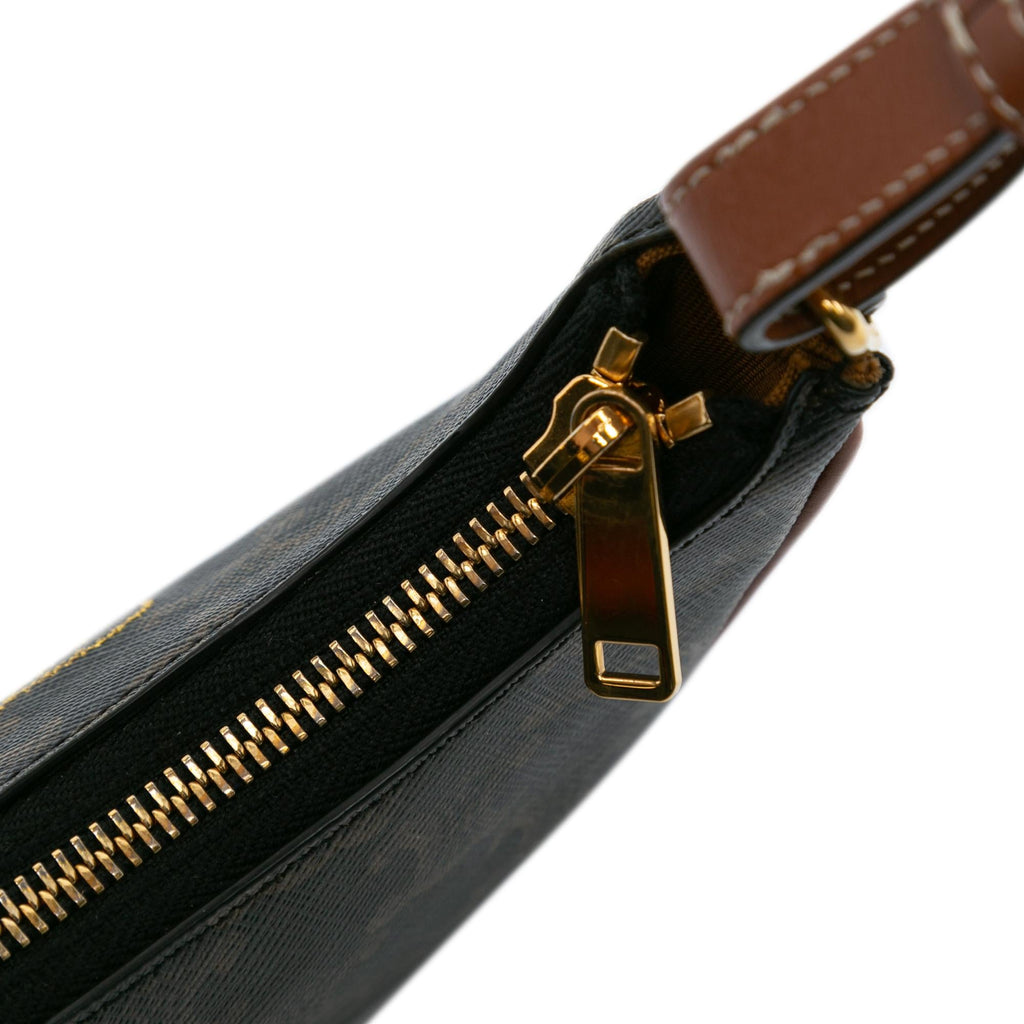 Celine Mini Triomphe Coated Canvas Ava Shoulder Bag