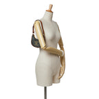 Celine Mini Triomphe Coated Canvas Ava Shoulder Bag