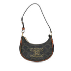 Celine Mini Triomphe Coated Canvas Ava Shoulder Bag
