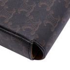 Celine Mini Triomphe Coated Canvas Triomphe Crossbody