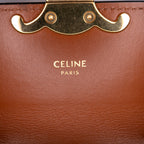 Celine Mini Triomphe Coated Canvas Triomphe Crossbody