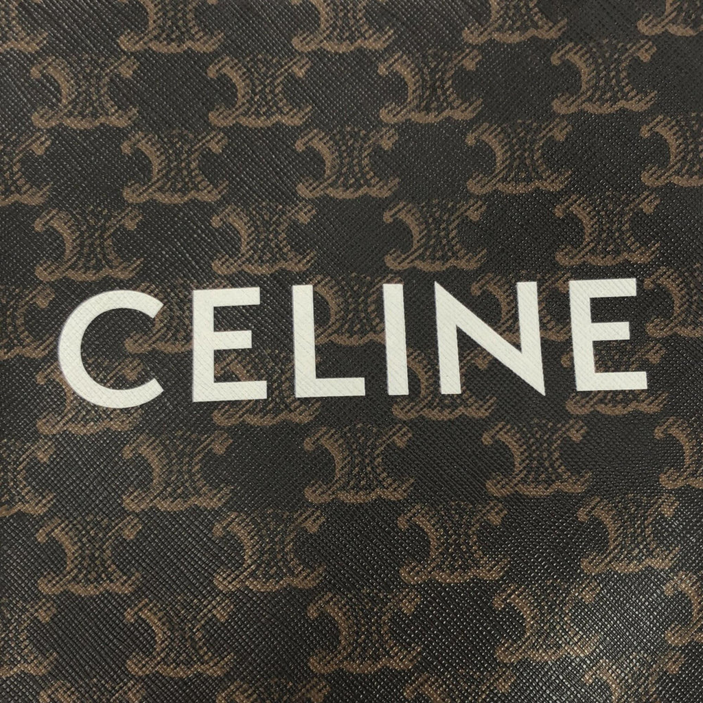 Celine Mini Triomphe Coated Canvas Vertical Cabas Satchel