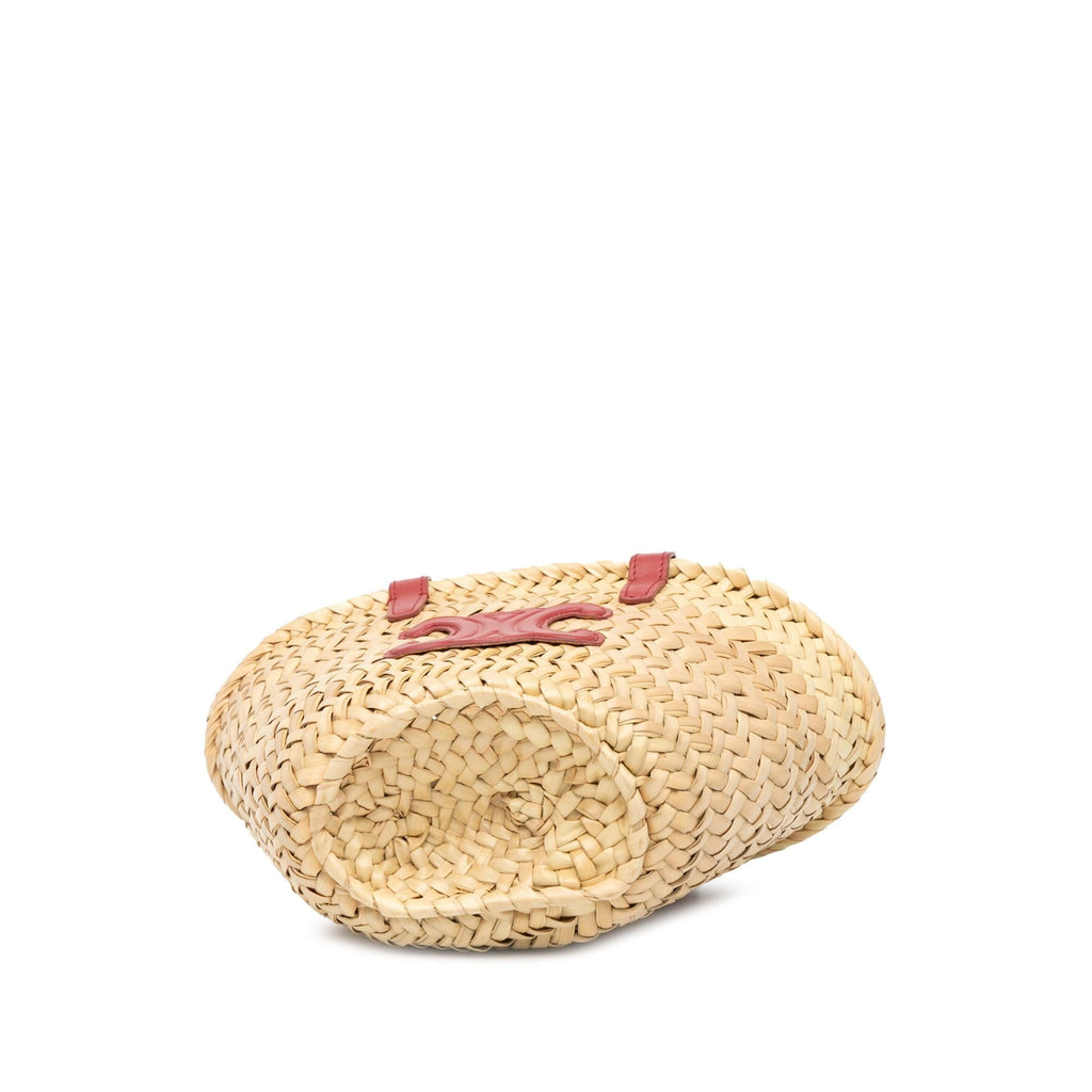 Celine Mini Triomphe Raffia Classic Panier