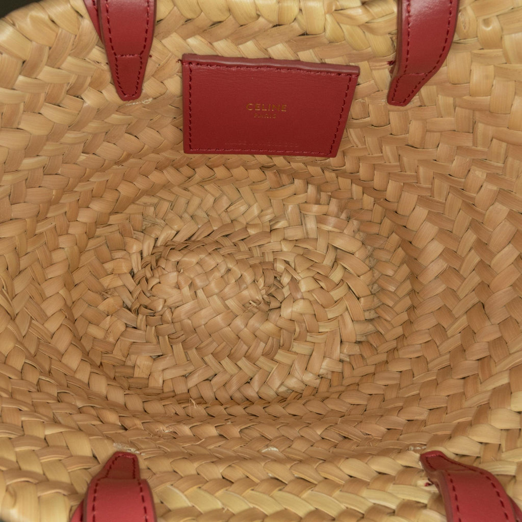 Celine Mini Triomphe Raffia Classic Panier