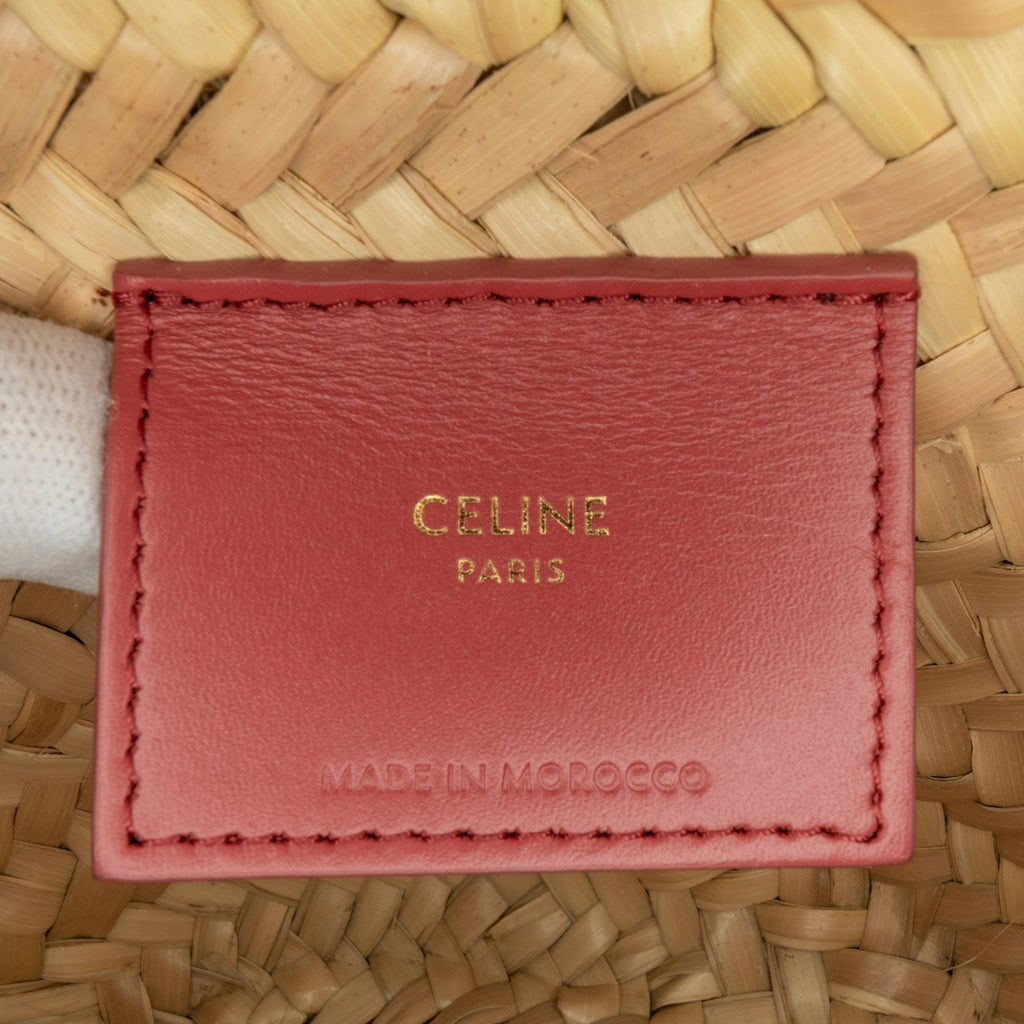 Celine Mini Triomphe Raffia Classic Panier