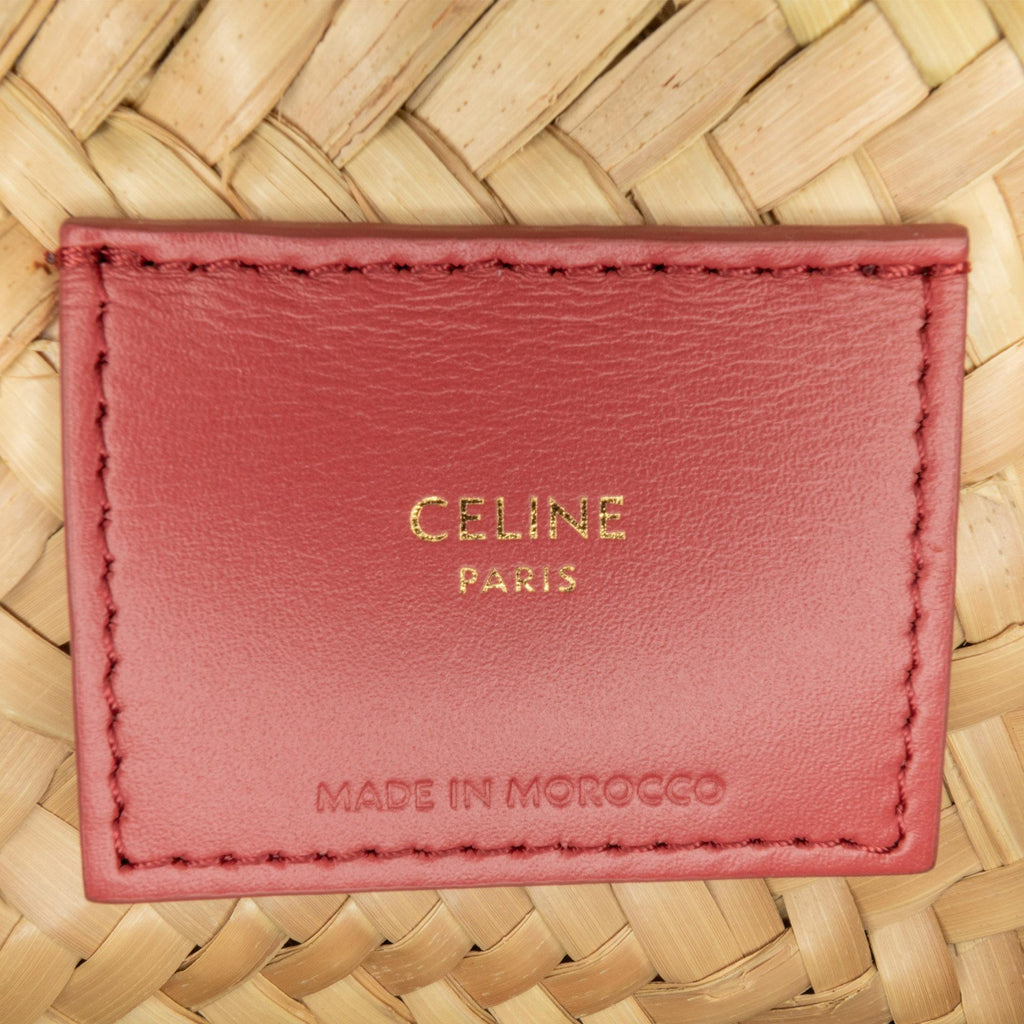 Celine Mini Triomphe Raffia Classic Panier