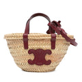 Celine Mini Triomphe Raffia Classic Panier
