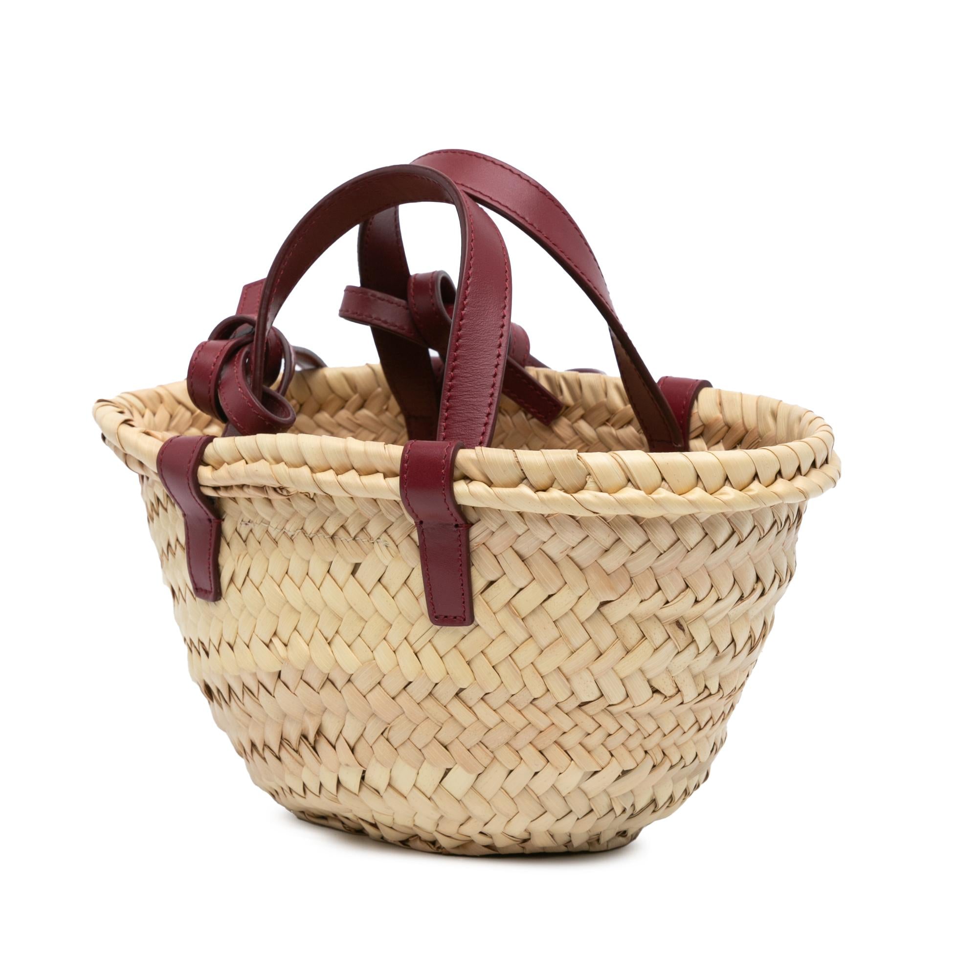 Celine Mini Triomphe Raffia Classic Panier