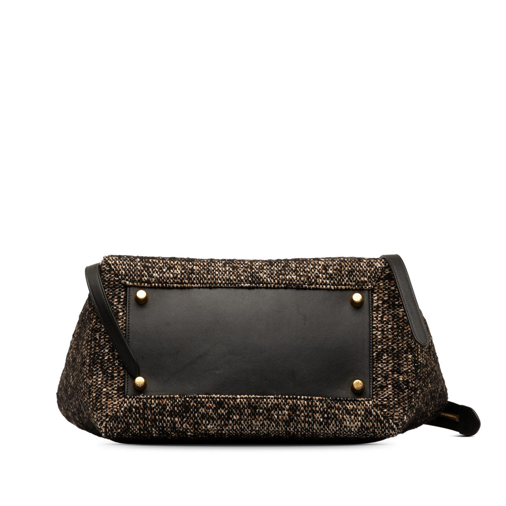 Celine Mini Tweed Belt Satchel (SHG-nqOhdh)