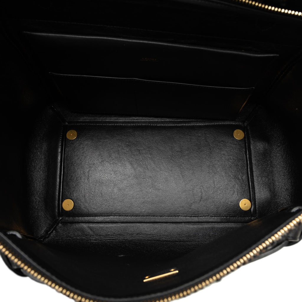 Celine Mini Tweed Belt Satchel (SHG-nqOhdh)
