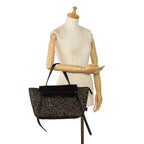 Celine Mini Tweed Belt Satchel (SHG-nqOhdh)