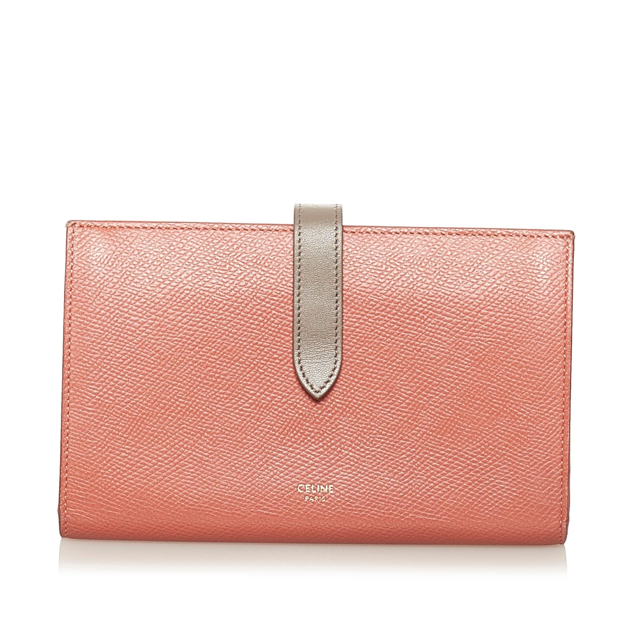 Celine Multifunction Strap Leather Wallet (SHG-34868)