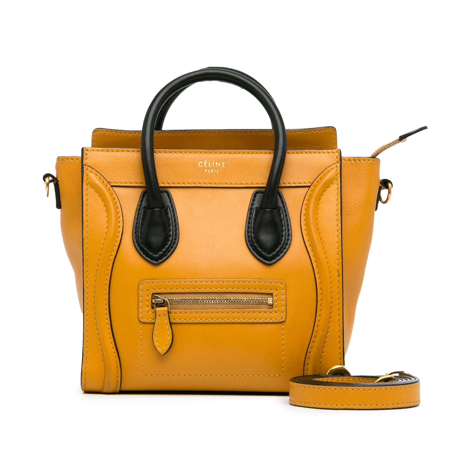 Celine Nano Bicolor Luggage Tote (SHG-e9tKKk)