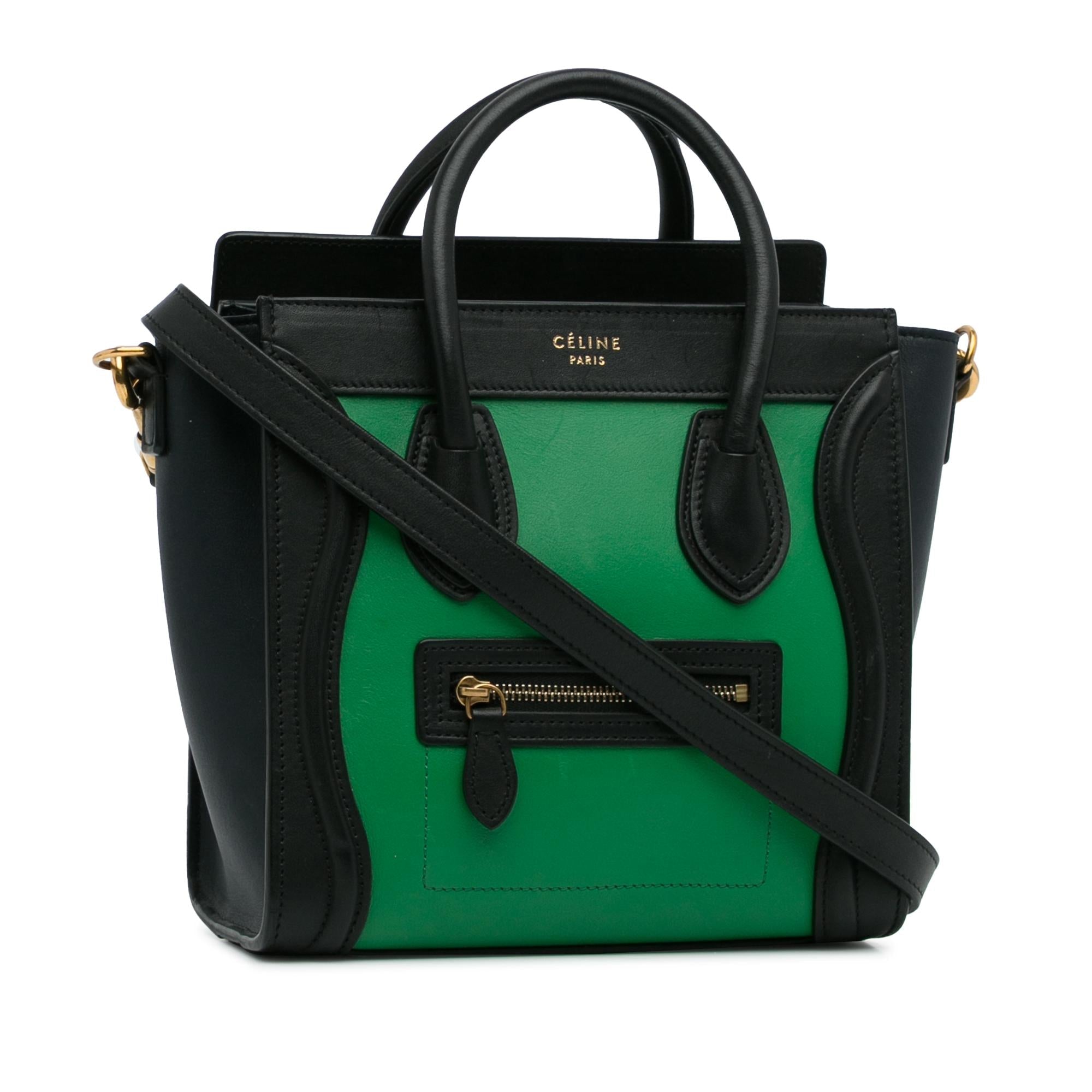 Celine Nano Bicolor Luggage (SHG-FsvhFg)