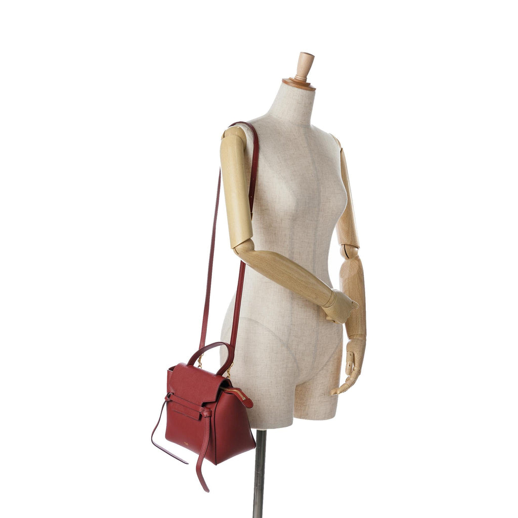 Celine Nano Leather Belt Satchel (SHG-jwA7CW)