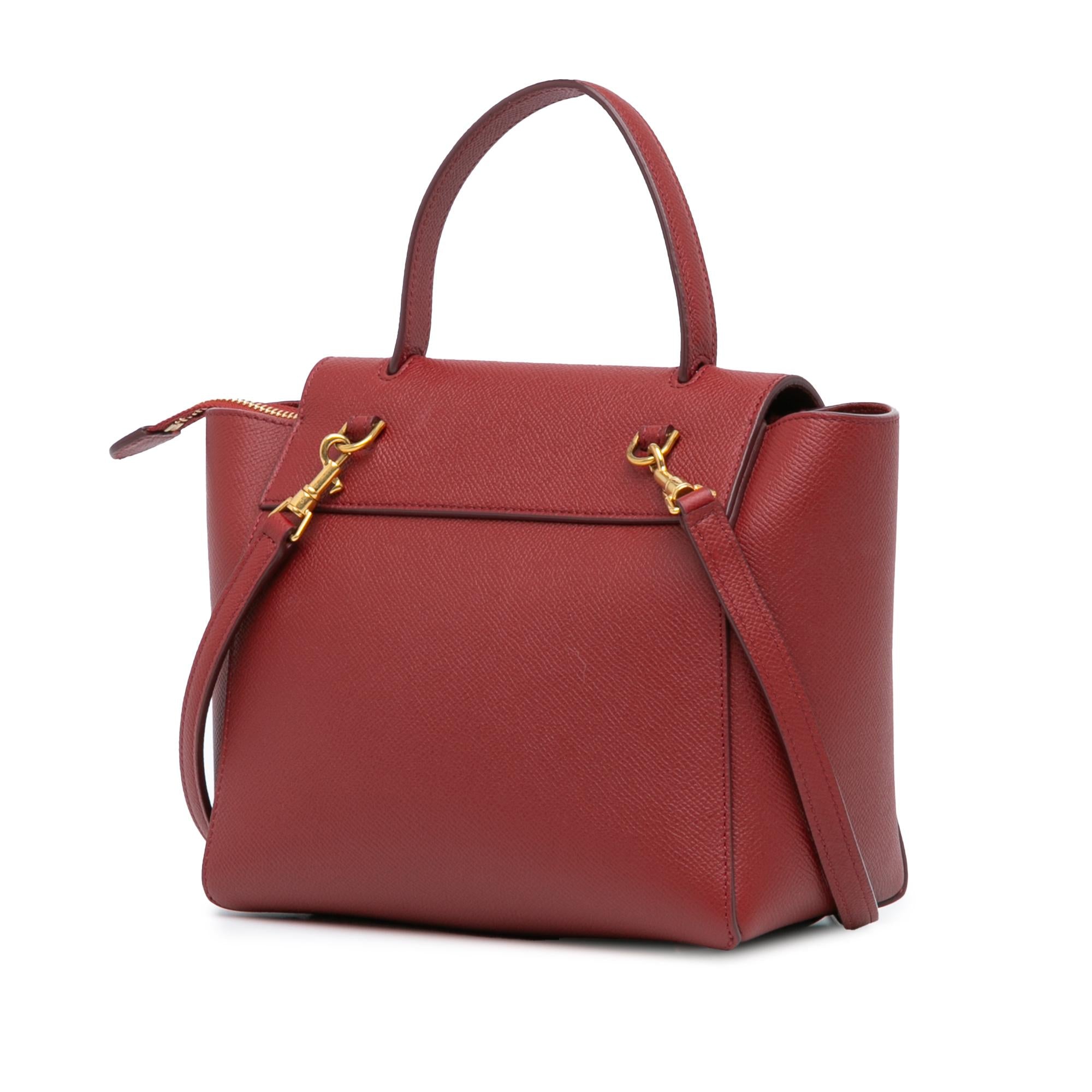 Celine Nano Leather Belt Satchel (SHG-jwA7CW)