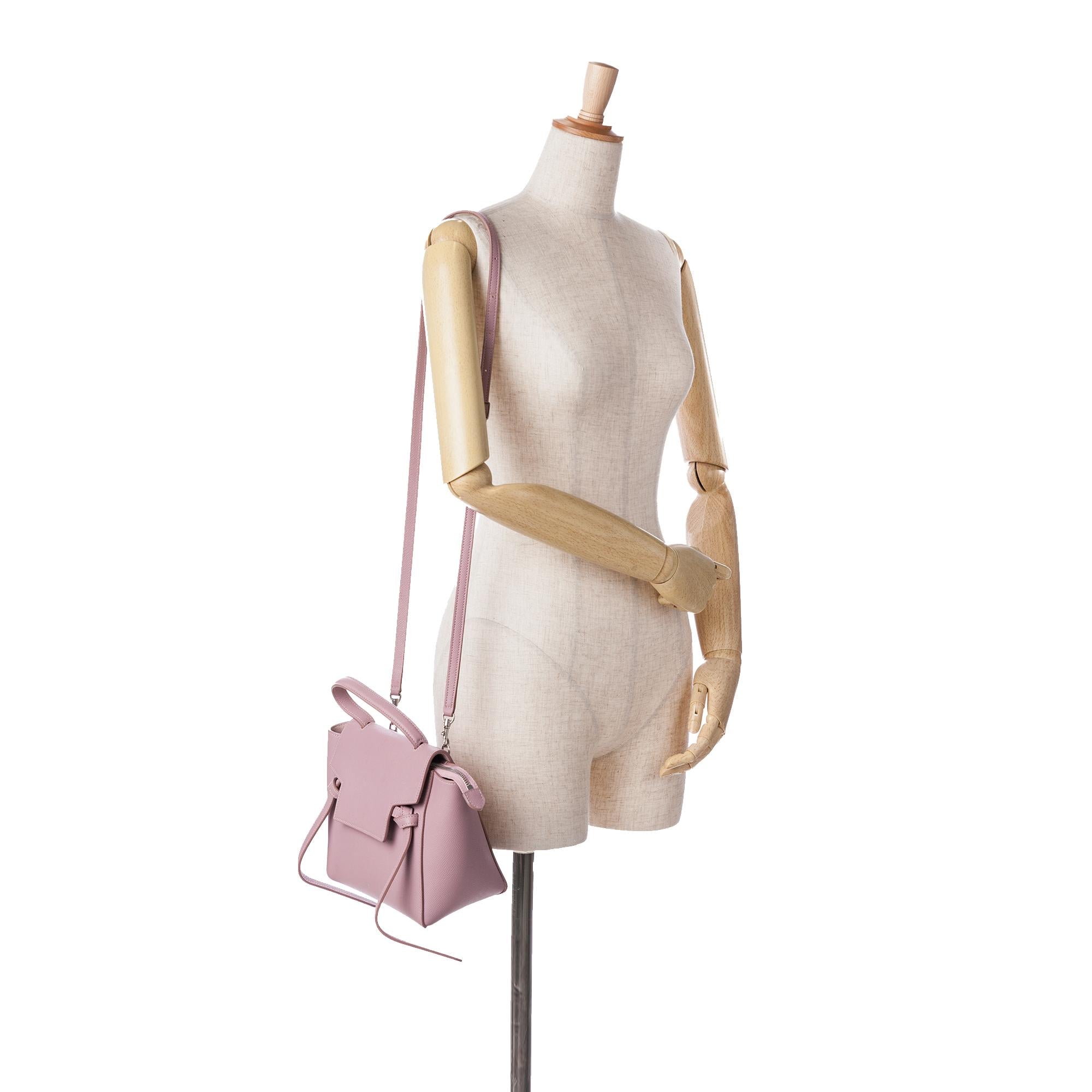 Celine Nano Leather Belt Satchel (SHG-a2vWDv)