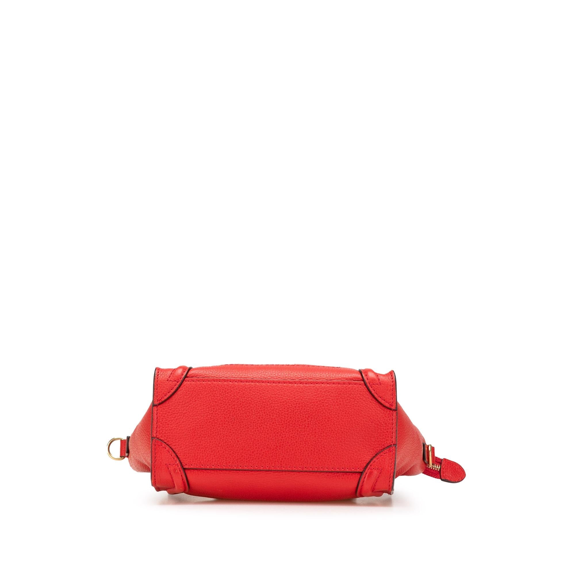 Celine Nano Leather Luggage Tote
