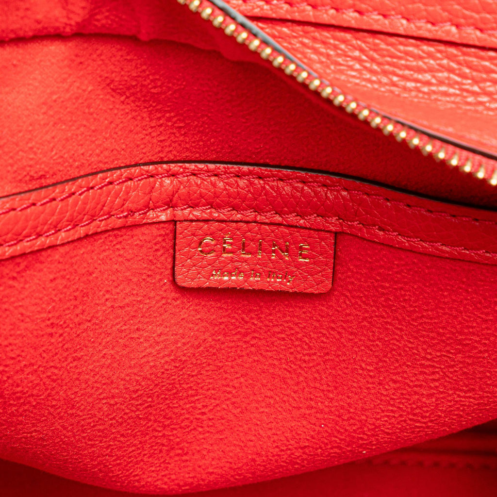 Celine Nano Leather Luggage Tote