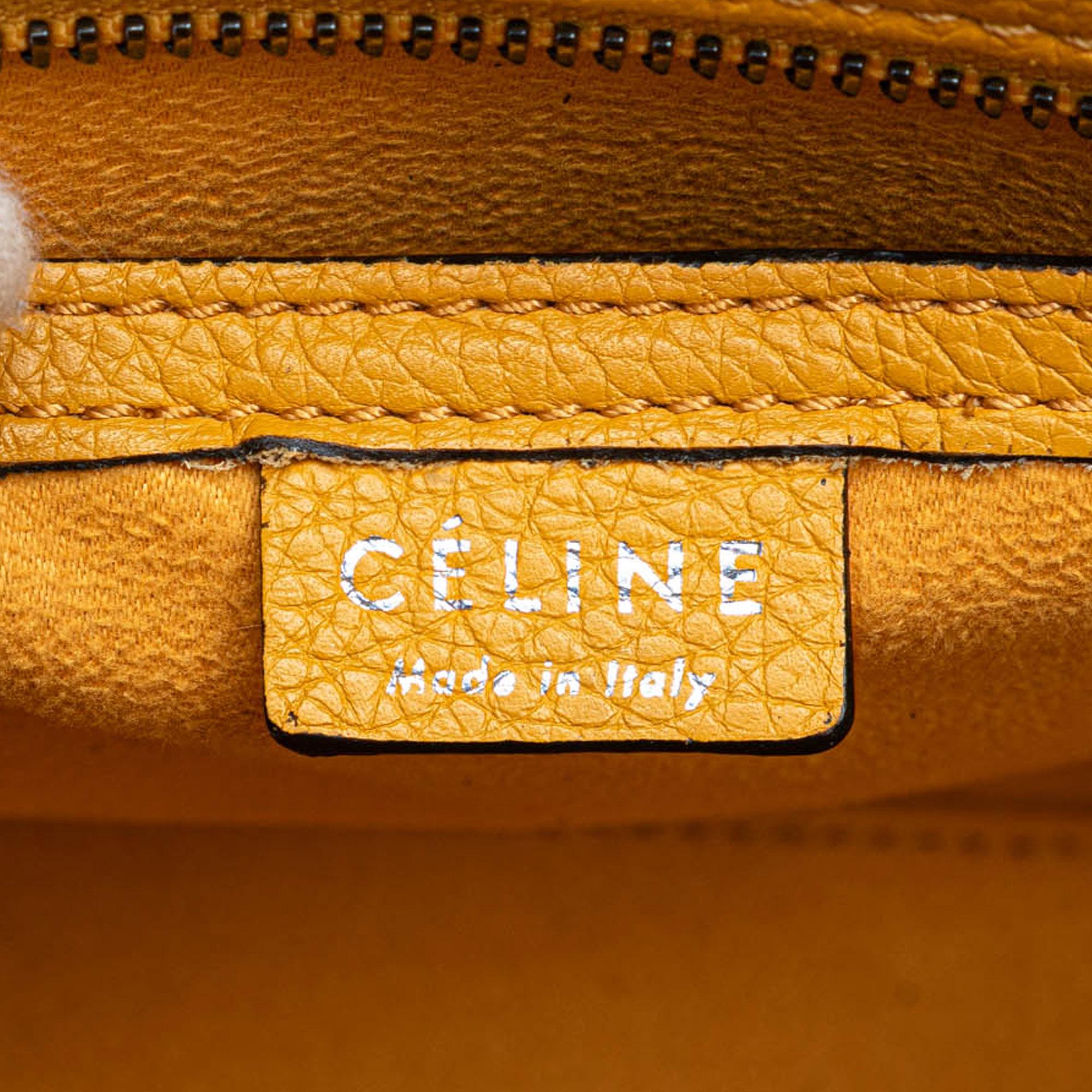 Celine Nano Leather Luggage Tote