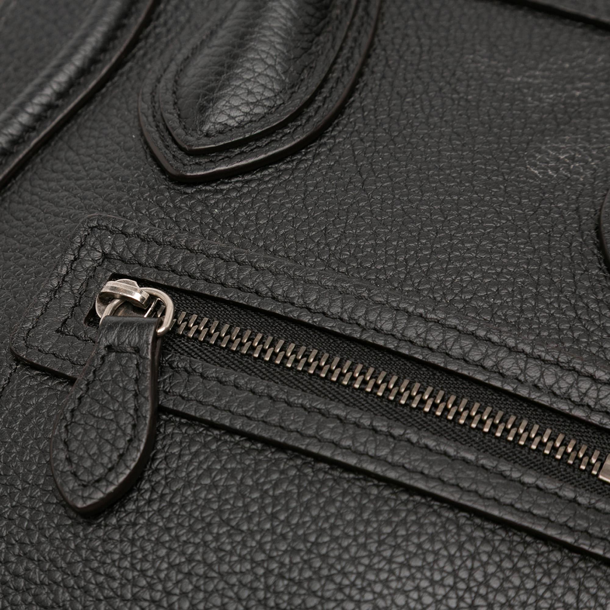 Celine Nano Leather Luggage Tote
