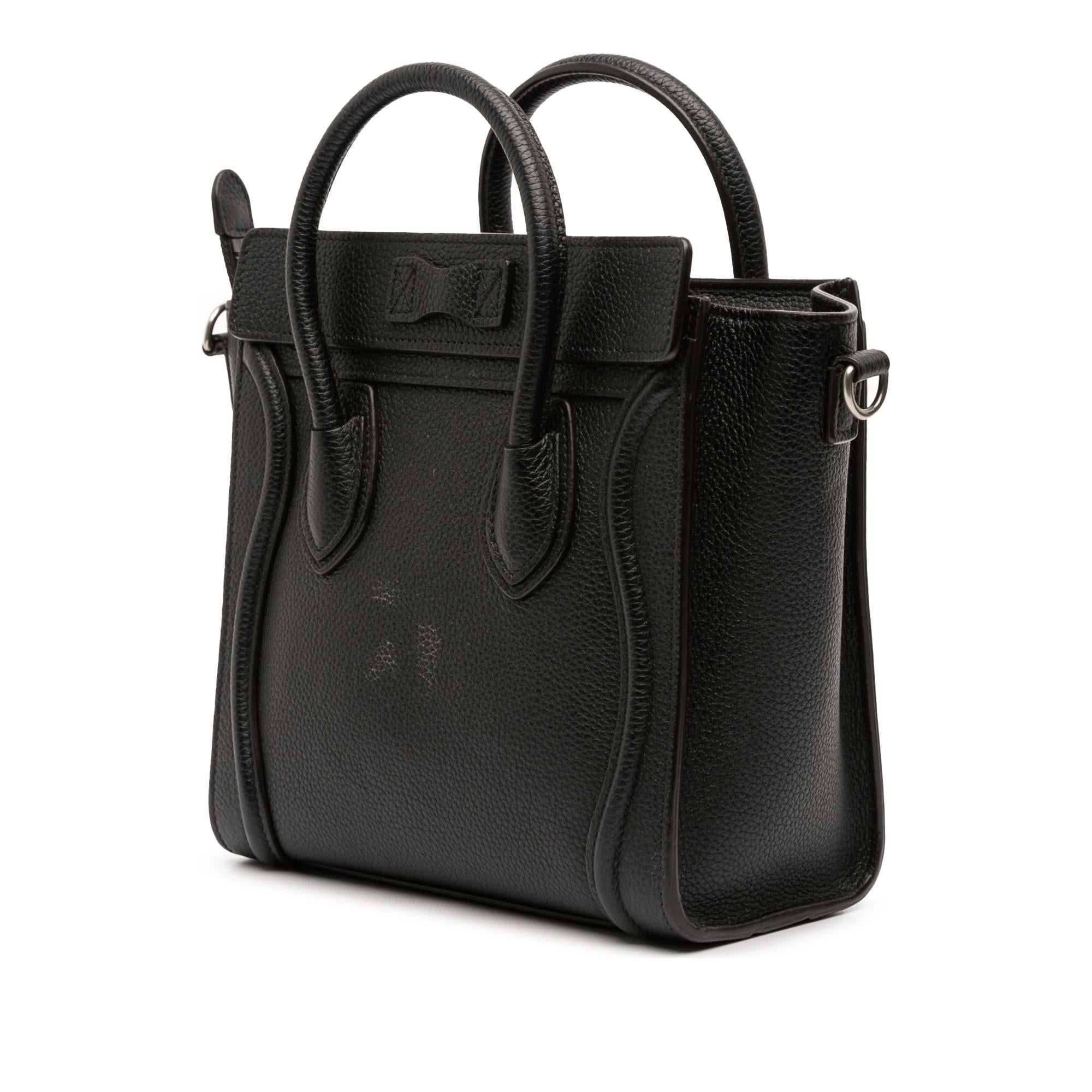 Celine Nano Leather Luggage Tote