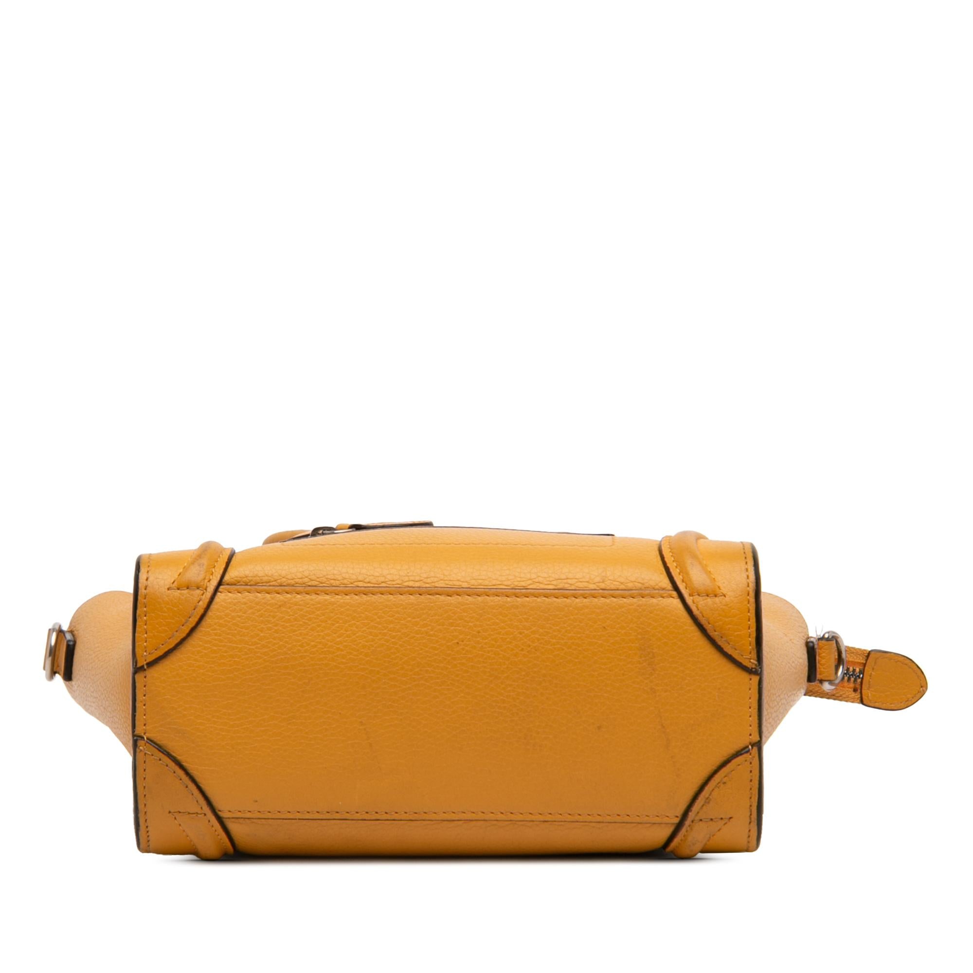 Celine Nano Leather Luggage Tote