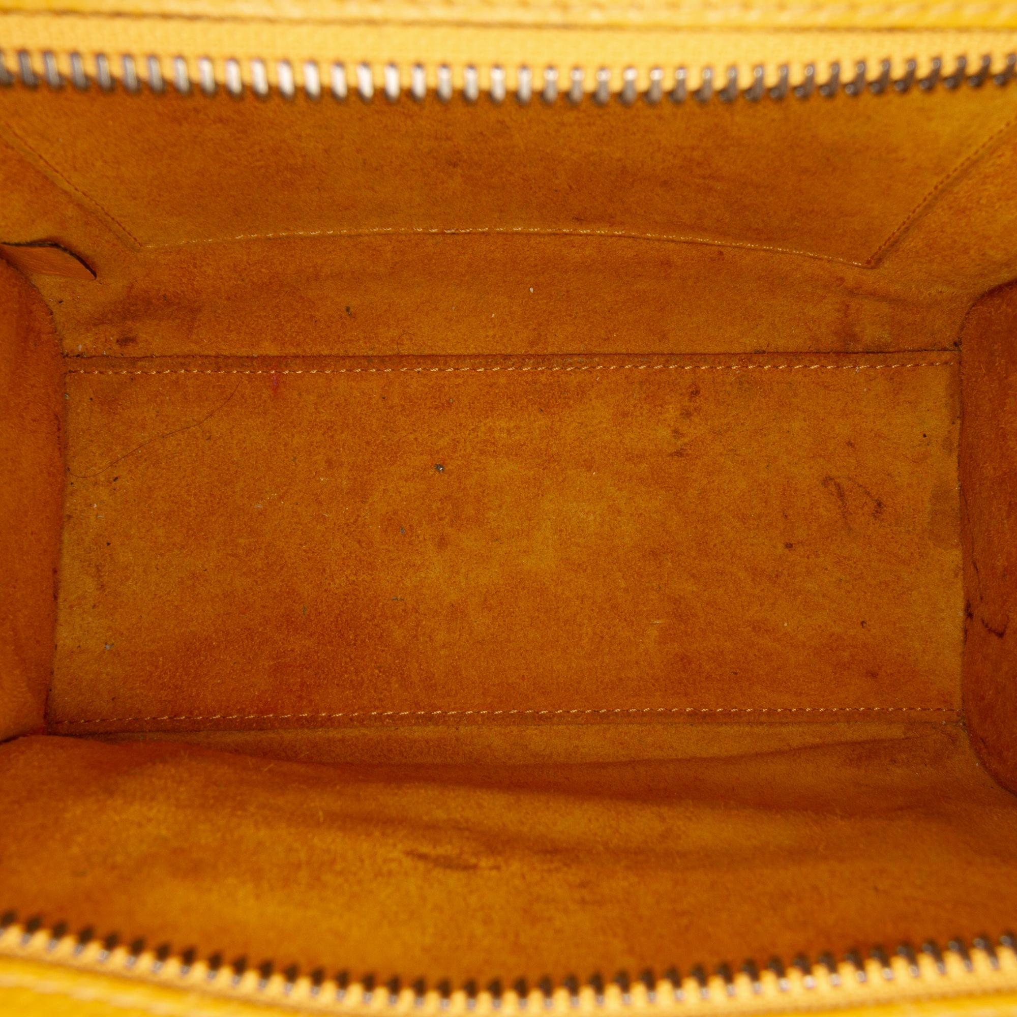 Celine Nano Leather Luggage Tote