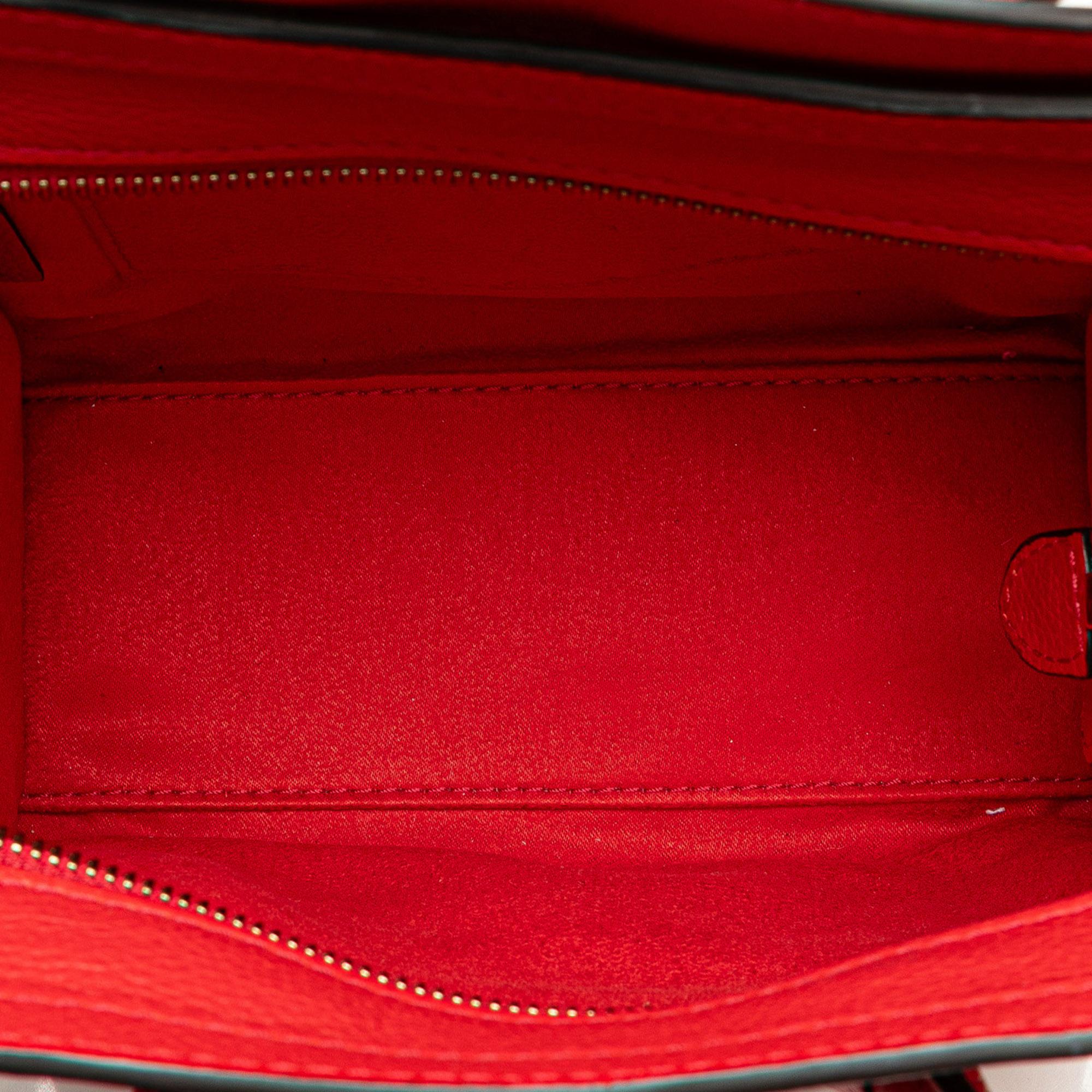 Celine Nano Leather Luggage Tote