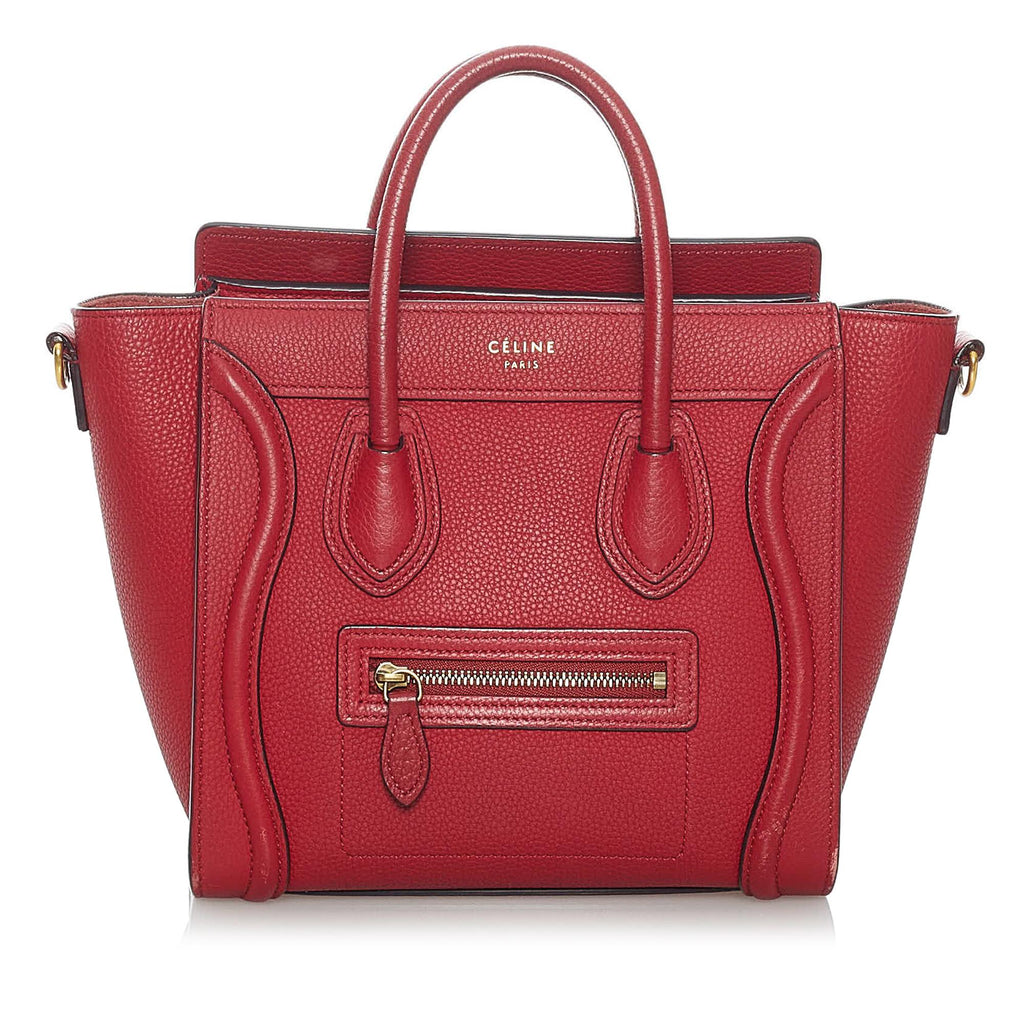 Celine Nano Luggage Leather Satchel (SHG-30150)