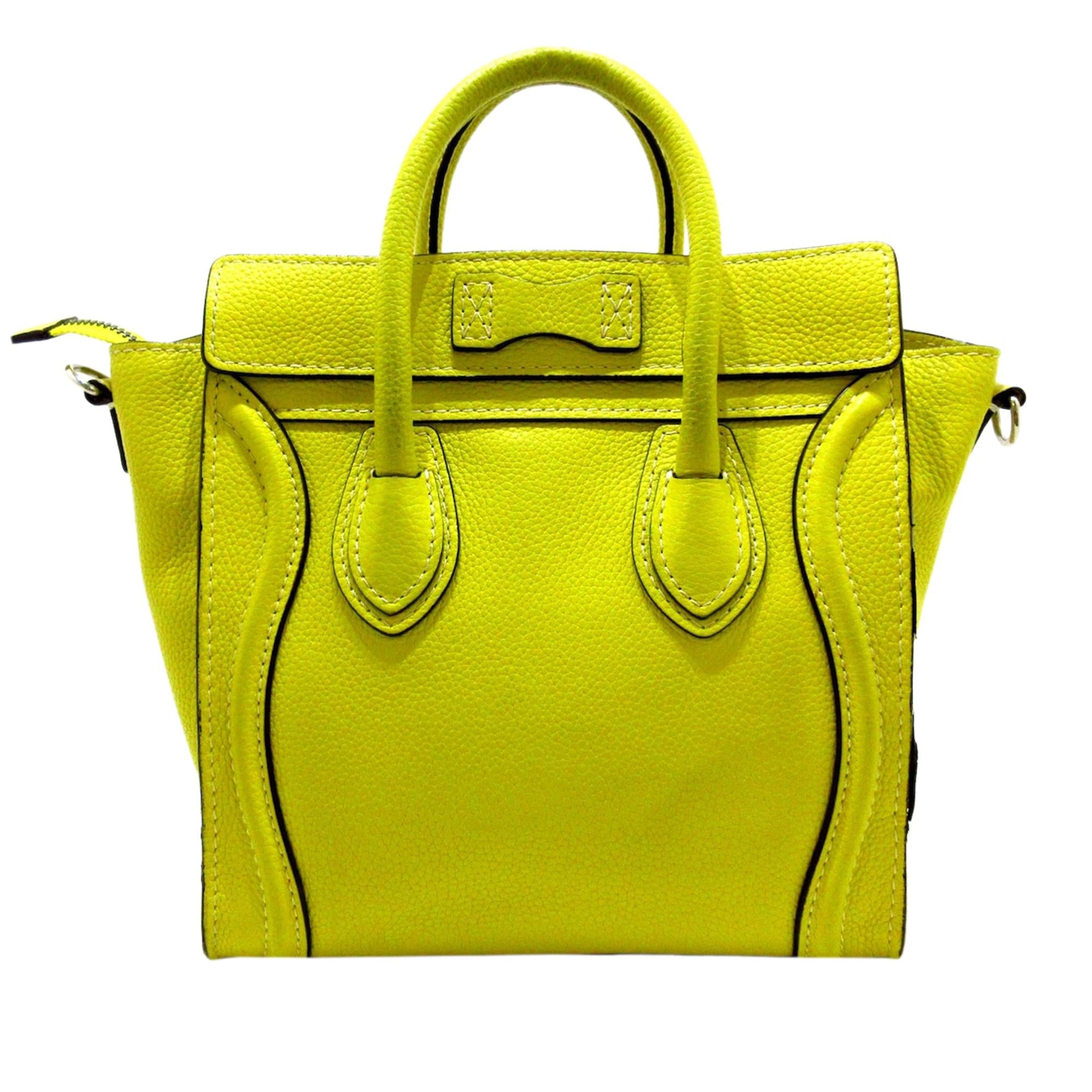 Celine Nano Luggage Tote Leather Satchel (SHG-37945)