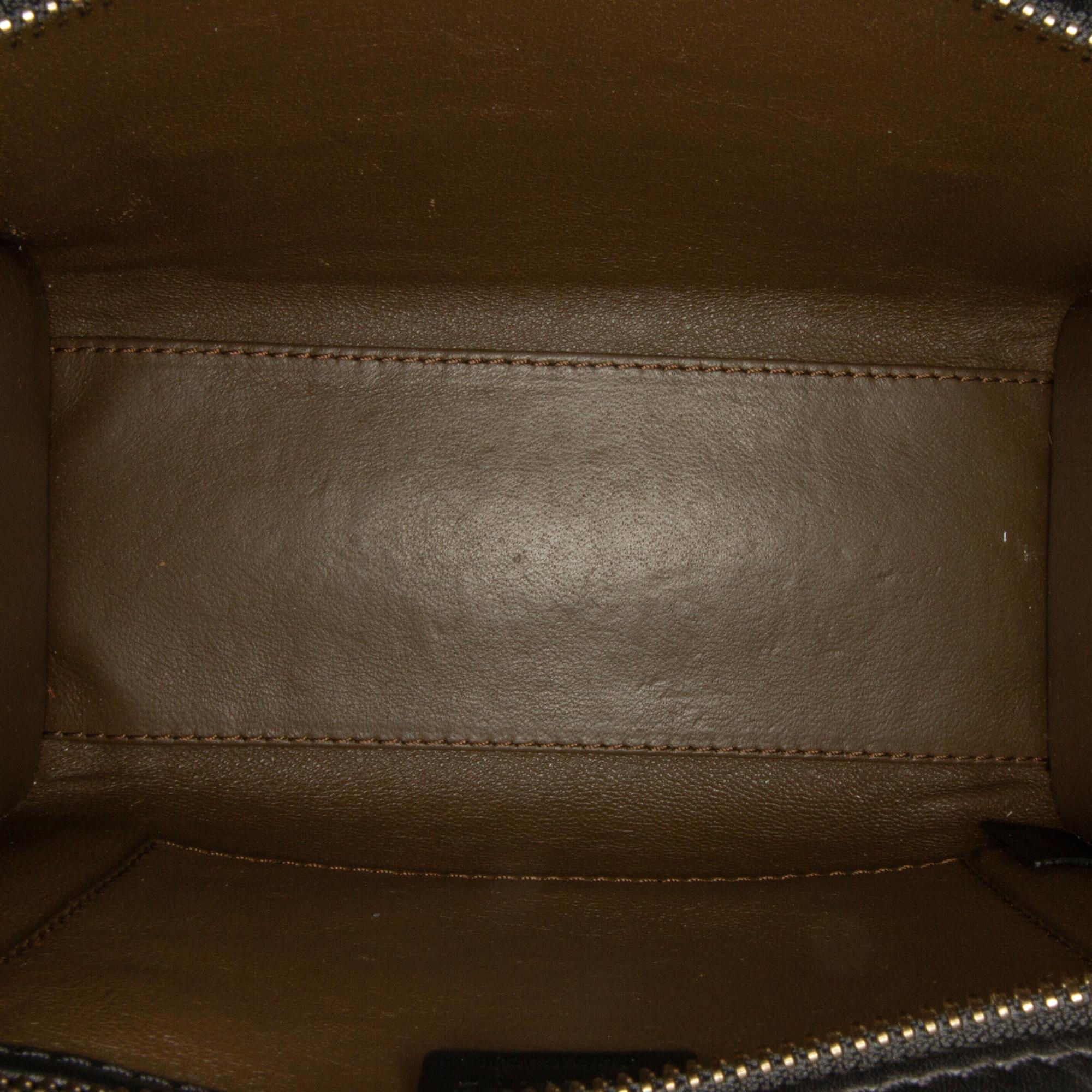 Celine Nano Luggage Tote Tricolor (SHG-LRGEnu)