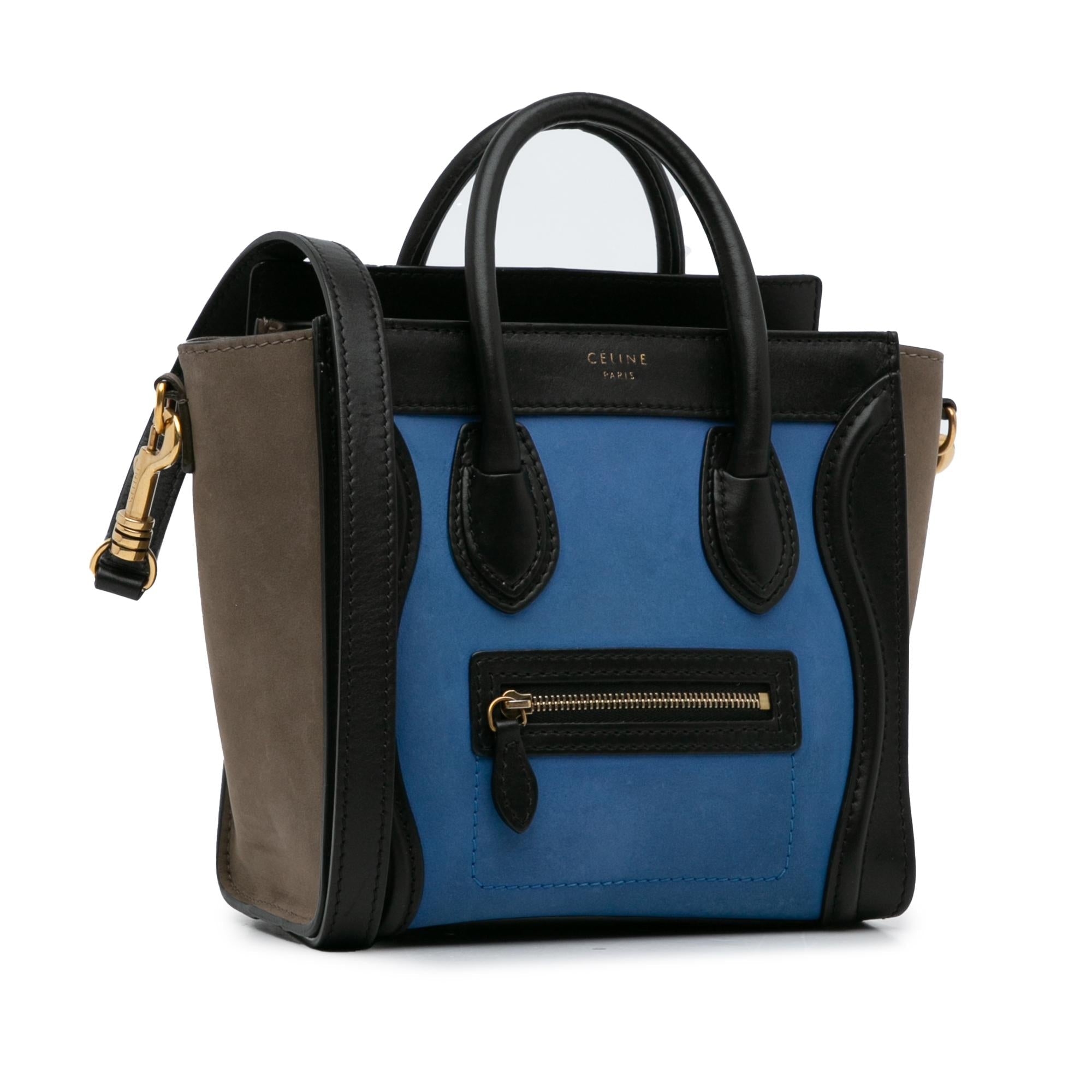 Celine Nano Luggage Tote Tricolor (SHG-LRGEnu)