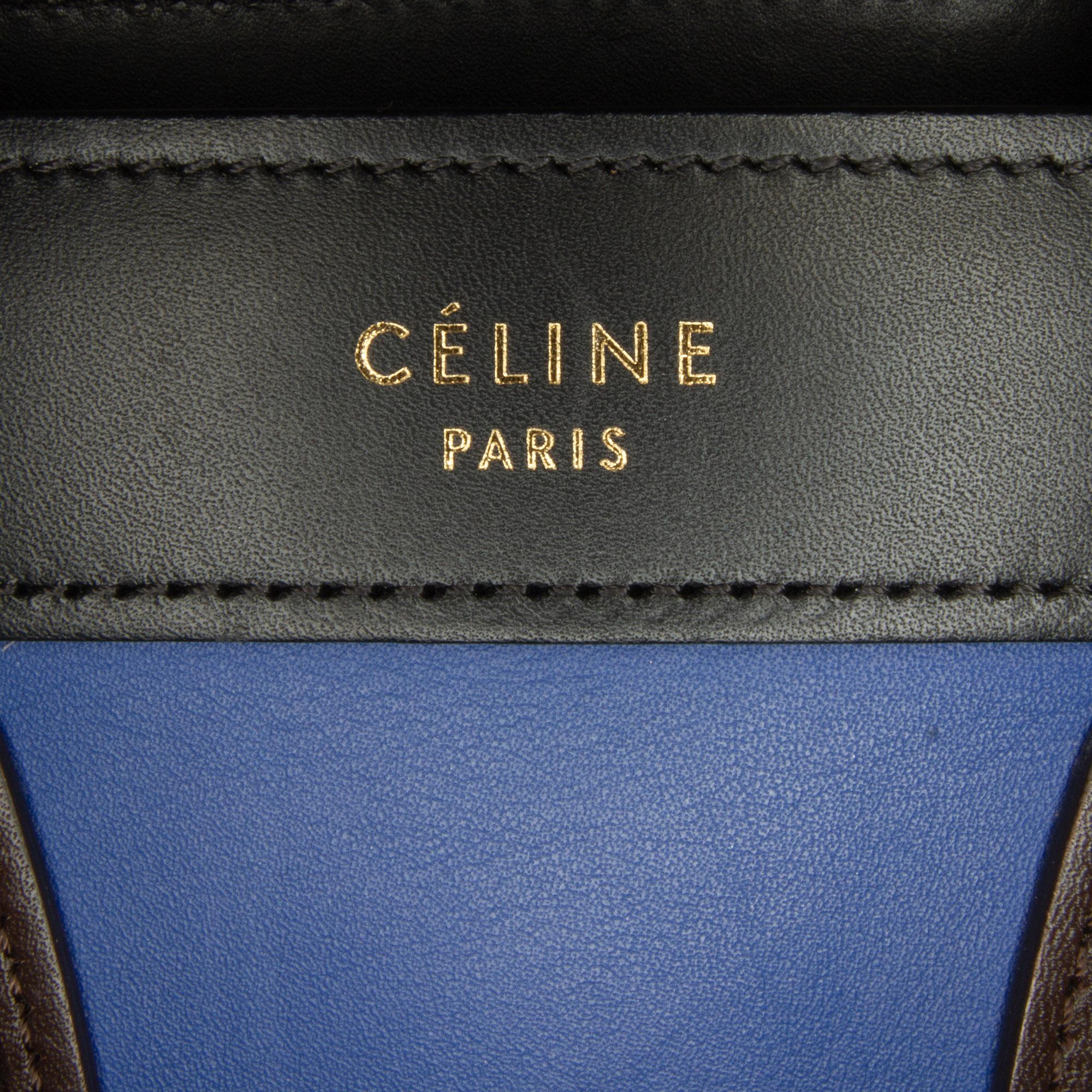 Celine Nano Luggage Tricolor Satchel (SHG-vc5USb)