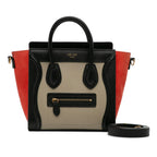 Celine Nano Luggage Tricolor Tote (SHG-J9MWsq)