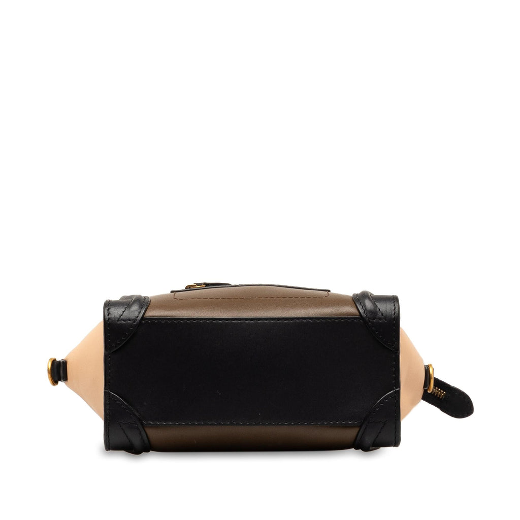 Celine Nano Luggage Tricolor Tote (SHG-xvxH6n)