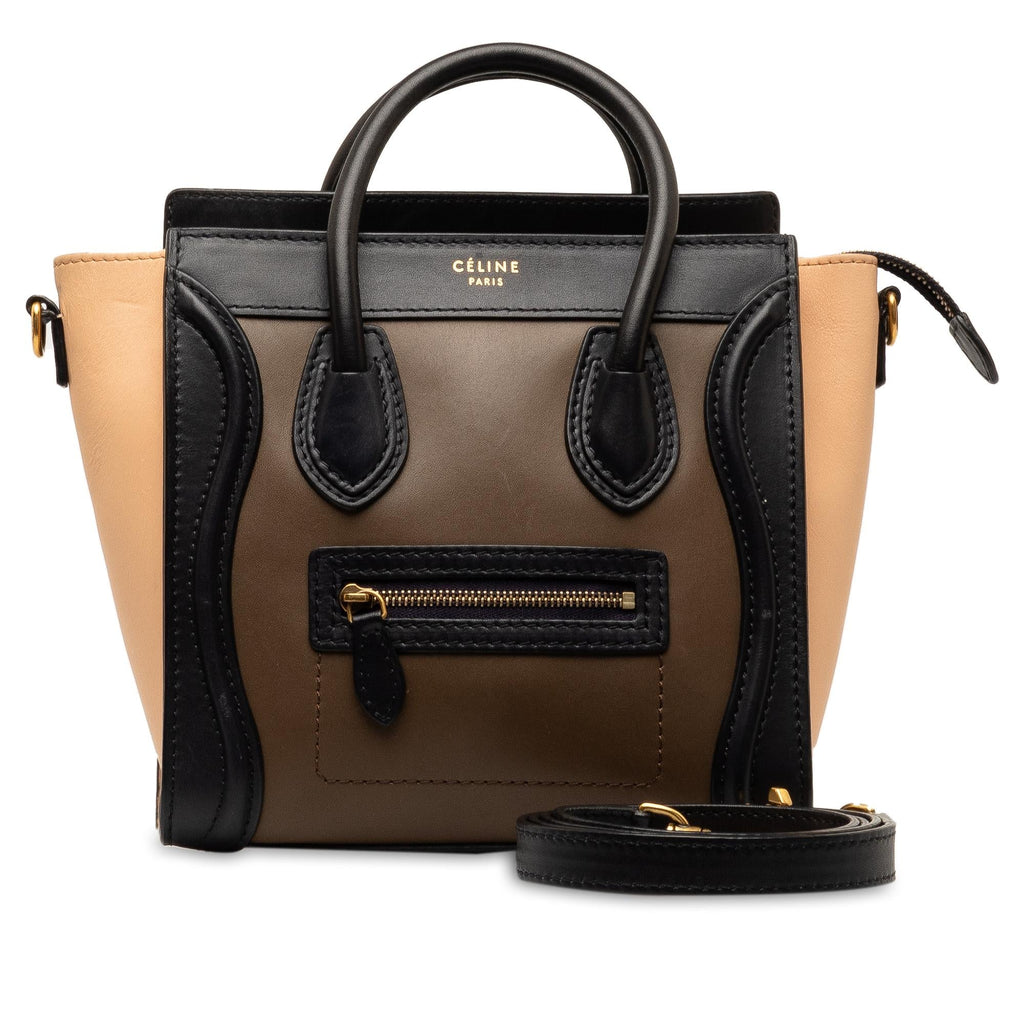 Celine Nano Luggage Tricolor Tote (SHG-xvxH6n)