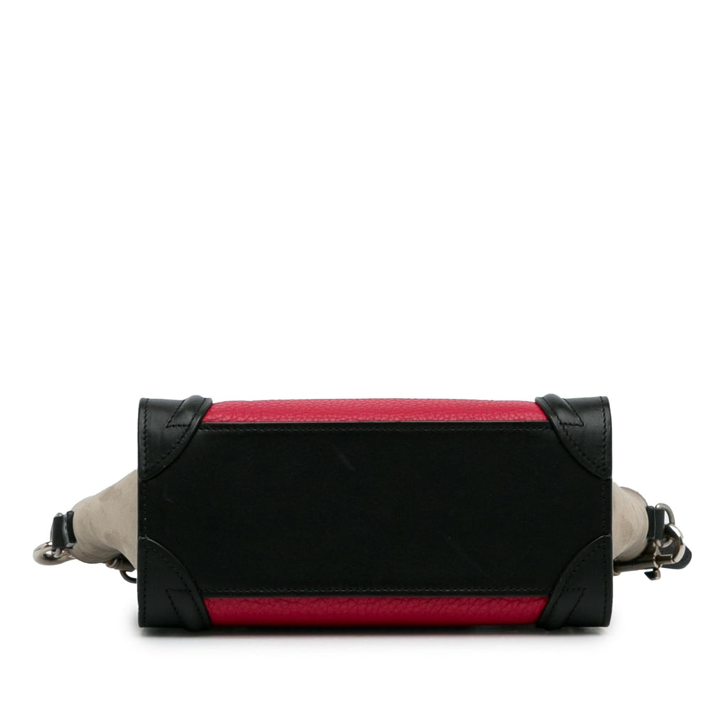 Celine Nano Luggage Tricolor Tote (SHG-jI7OEJ)