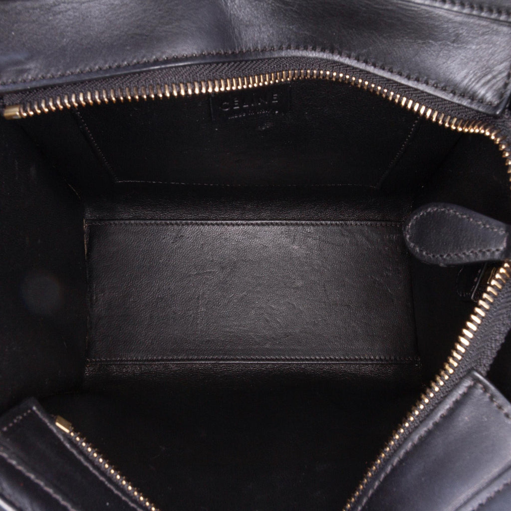 Celine Nano Tricolor Leather Luggage Tote