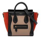 Celine Nano Tricolor Leather Luggage Tote