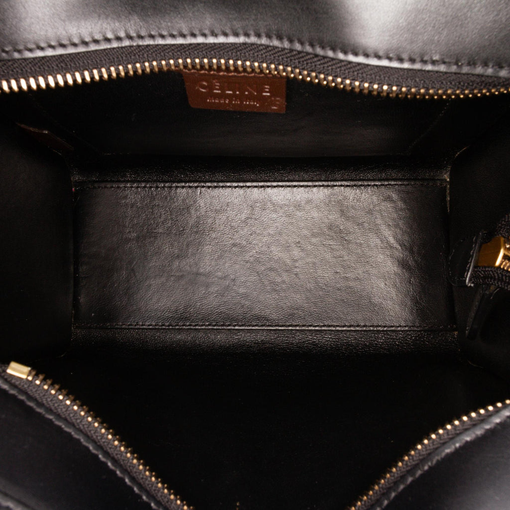 Celine Nano Tricolor Leather Luggage Tote