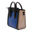 Celine Nano Tricolor Leather Luggage Tote