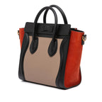Celine Nano Tricolor Leather Luggage Tote