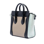 Celine Nano Tricolor Leather Luggage Tote
