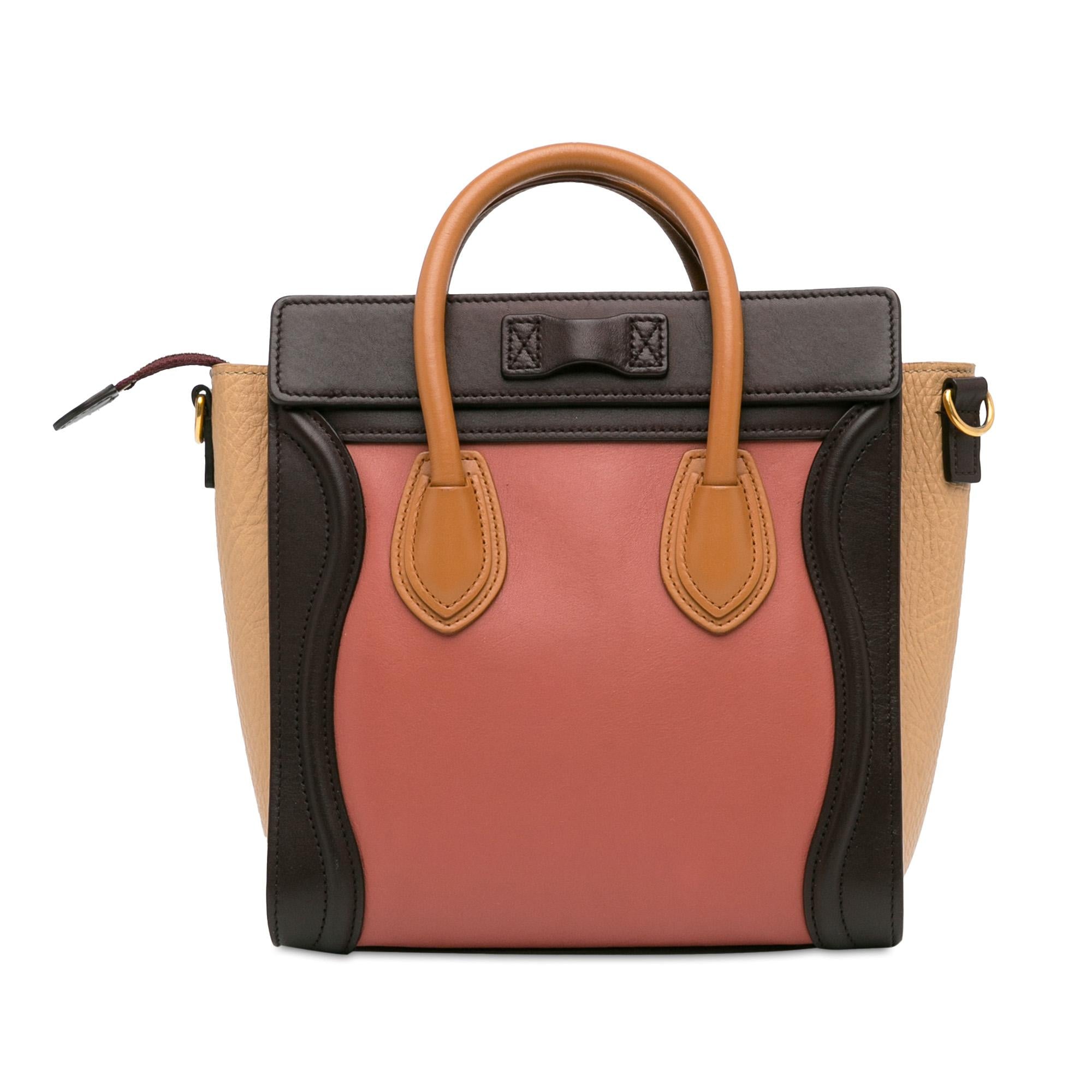 Celine Nano Tricolor Luggage Tote (SHG-CLojs1)