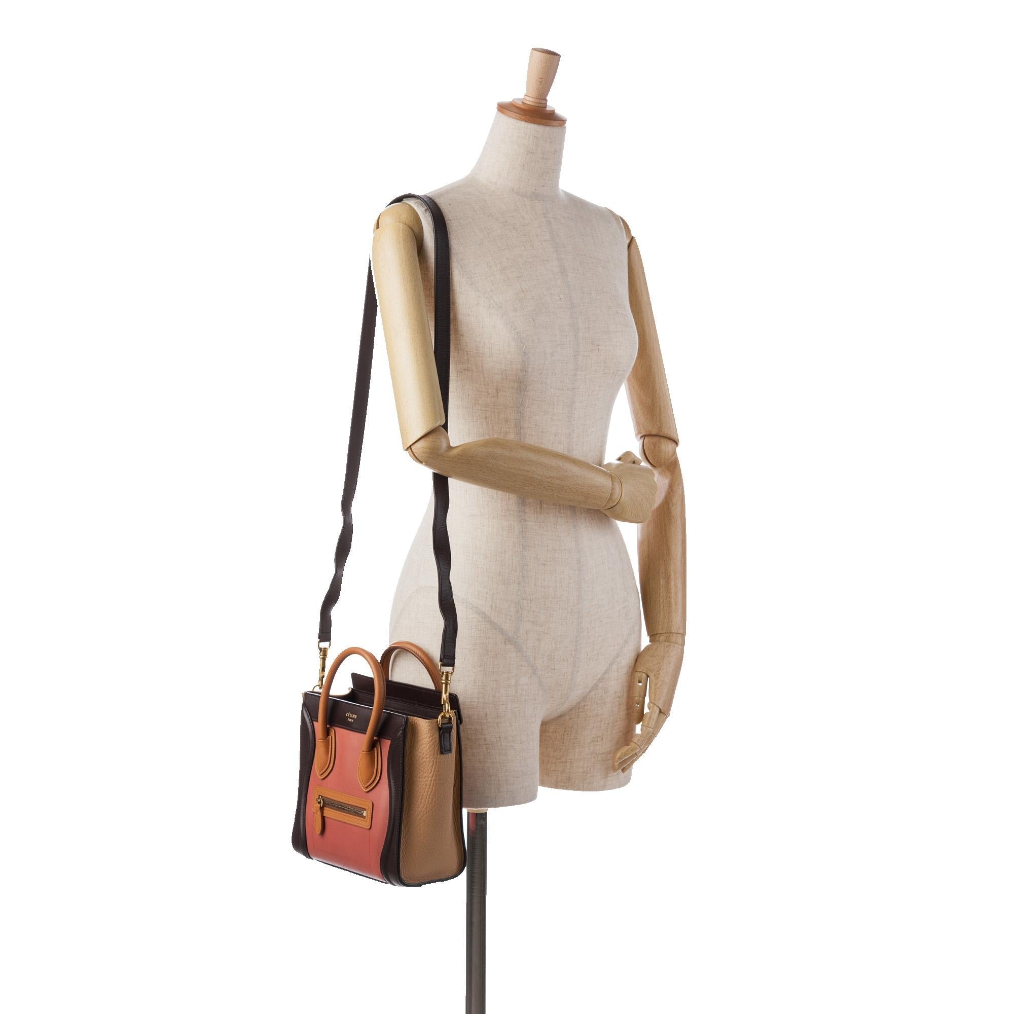 Celine Nano Tricolor Luggage Tote (SHG-CLojs1)