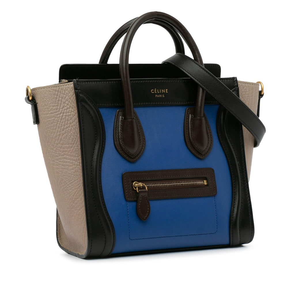 Celine Nano Tricolor Luggage Tote (SHG-M6hO1D)