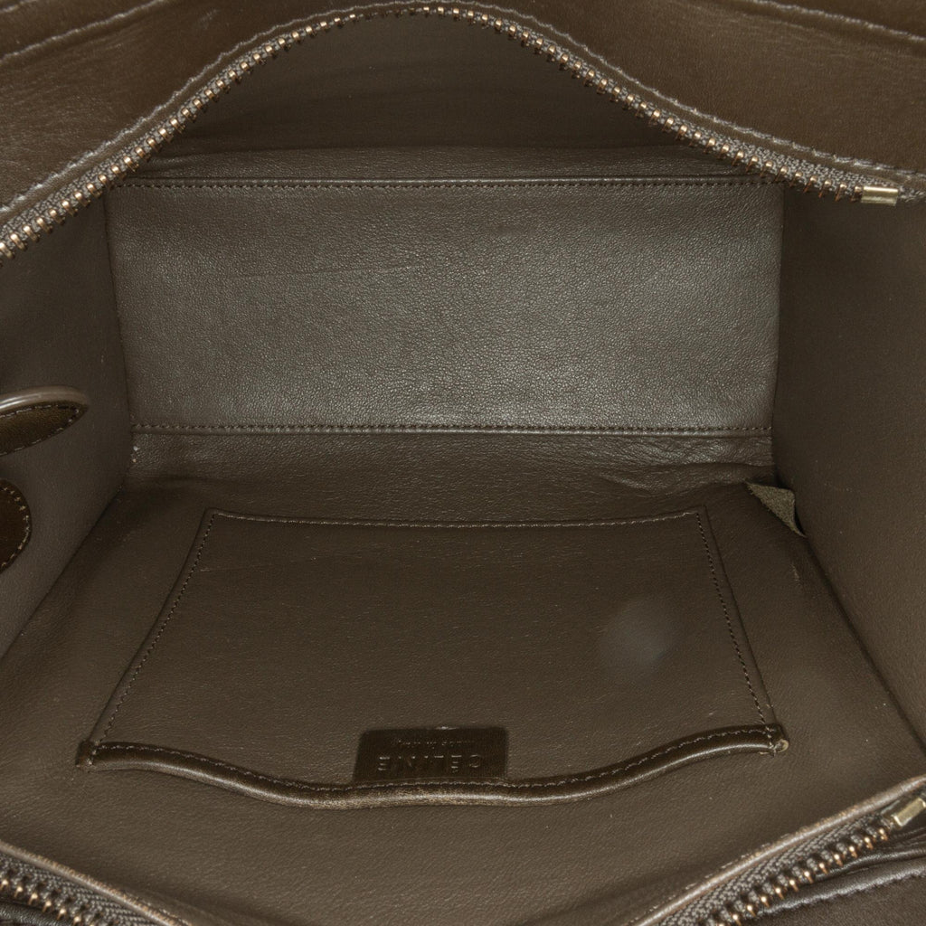 Celine Nano Tricolor Nubuck and Calfskin Luggage Tote (SHG-ikhilU)