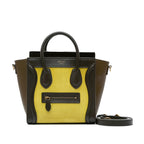 Celine Nano Tricolor Nubuck and Calfskin Luggage Tote (SHG-ikhilU)