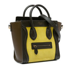 Celine Nano Tricolor Nubuck and Calfskin Luggage Tote (SHG-ikhilU)
